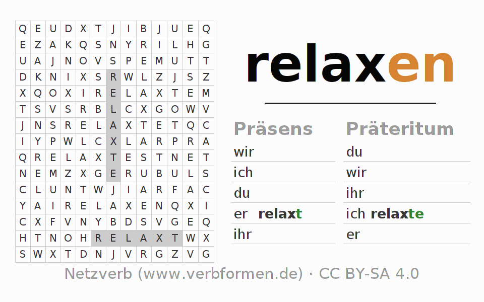 Arbeitsblätter "relaxen" Viele Übungen, Materialien zum Lernen