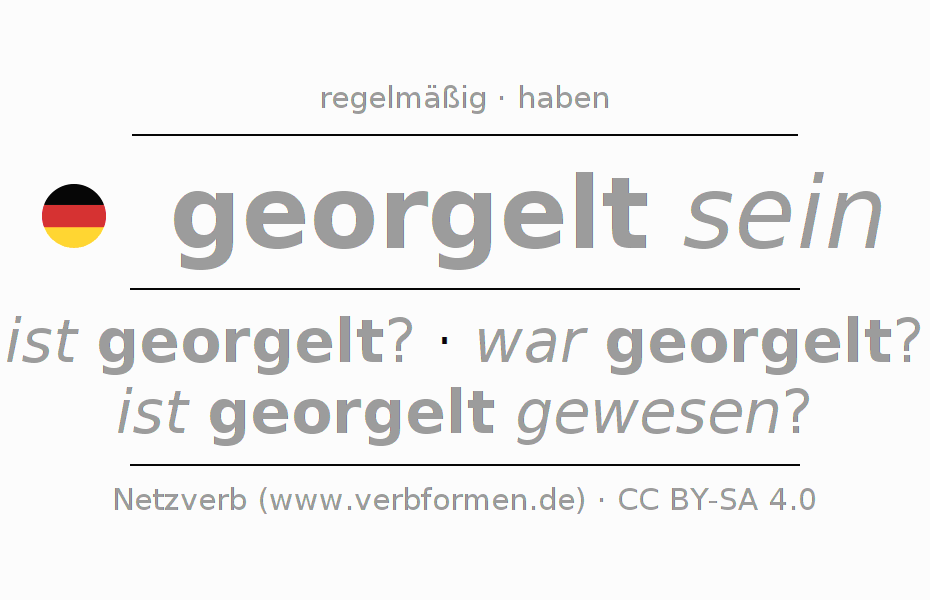 Konjugation des Verbs orgeln